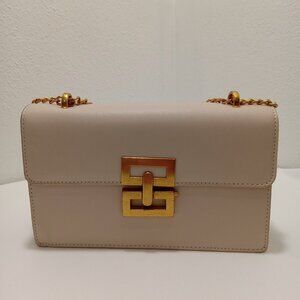 Crossbody/Shoulder bag 9" W 5.5"H Beige